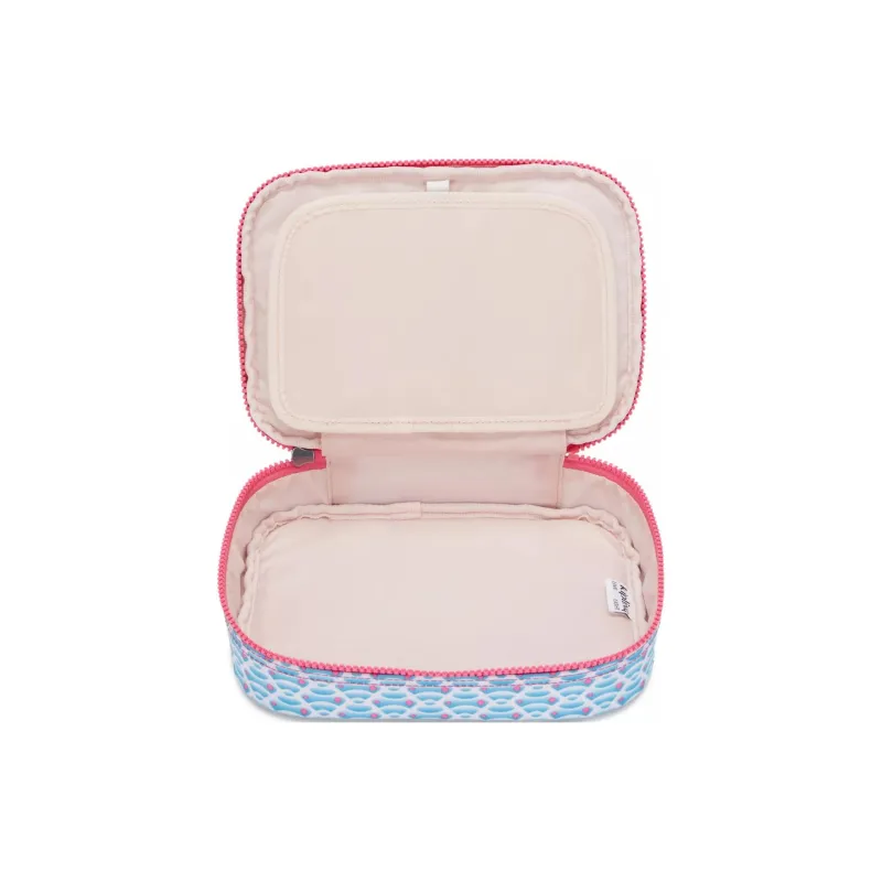Kipling Recycled Polyester Makeup Bag Women's Blue Pink-3