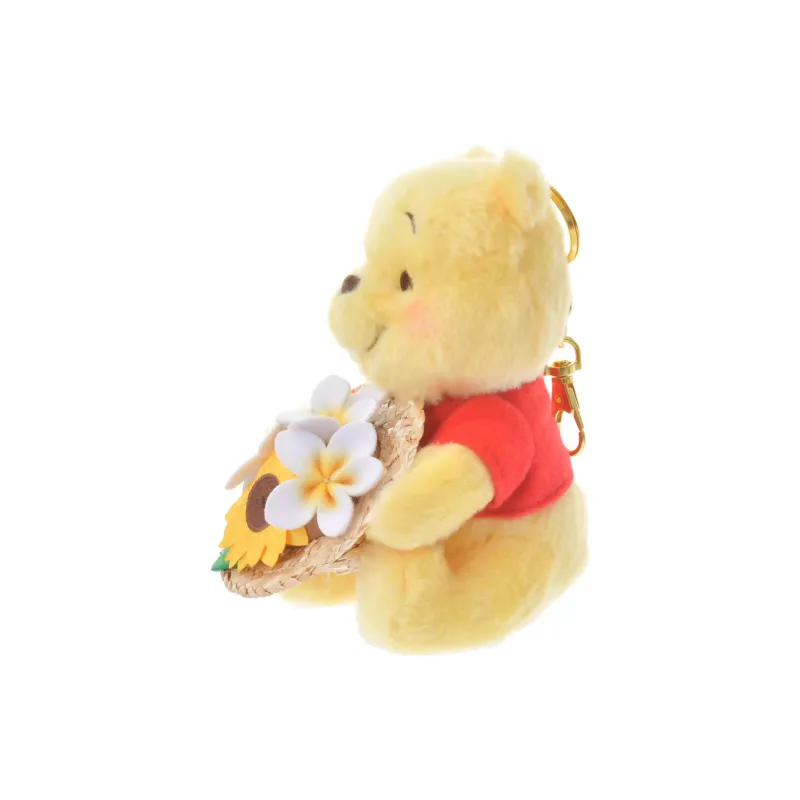 Disney Tokyo Disney Winnie The Pooh Toy Keychain/Straw Hat Keychain Dolls Plush Pendant 14cm Height-1