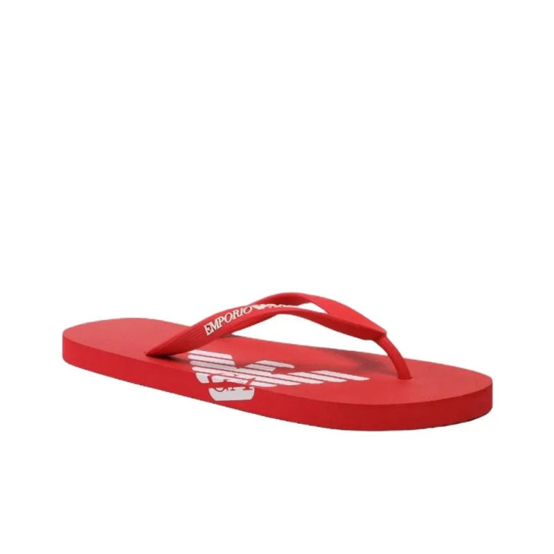EMPORIO ARMANI Odor-Resistant Flip Flops Women's Red-2