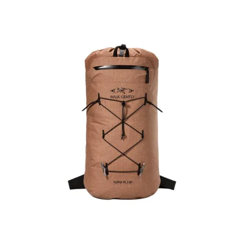 Arcteryx Walk Gently Series Nylon Outdoor Hiking Bag reds Regular Unisex Cedar Brown