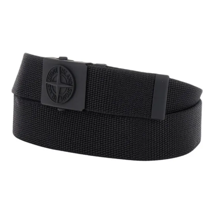STONE ISLAND Polyamide Belt Men's Black Width 3.5CM-0