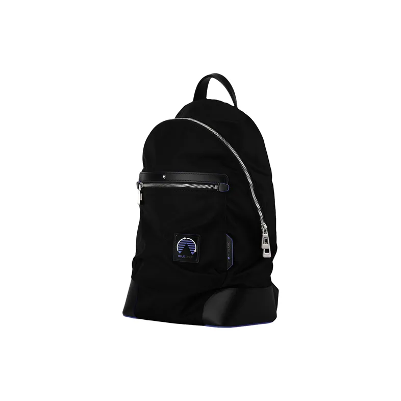 MONTBLANC Leather Backpack Medium Size Men's Black-3