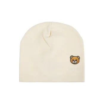 MOSCHINO Logo Embroidered Knitted Beanie