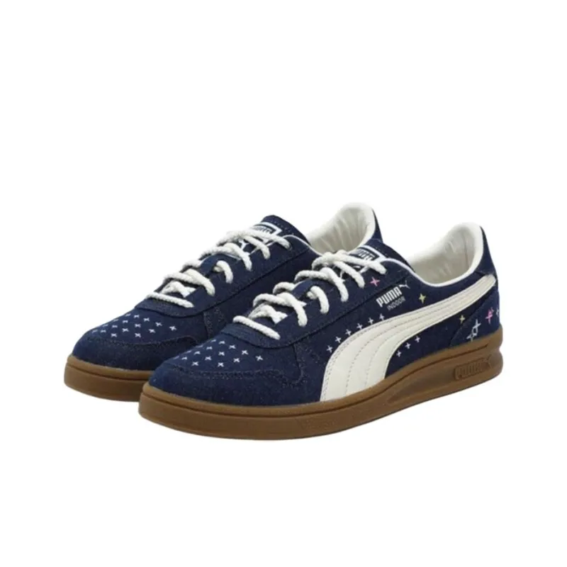 PUMA Anti Slip Wear Resistant Low Top Skateboard Shoes Unisex Navy Blue-2