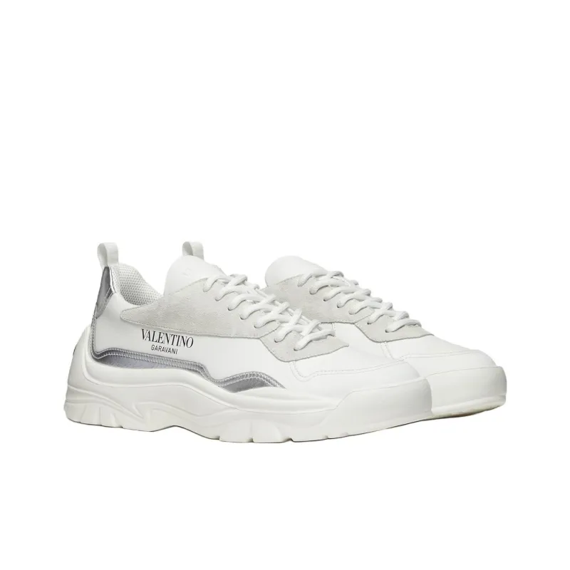 Valentino Gumboy Low Top Sports Casual Shoes Men's White-2