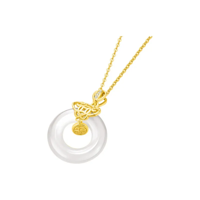MAMADESHOUHU Chalcedony Jade Necklaces Women's-1