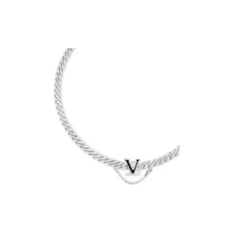 LOUIS VUITTON 925 Sterling Silver Necklaces Men's Silver-2