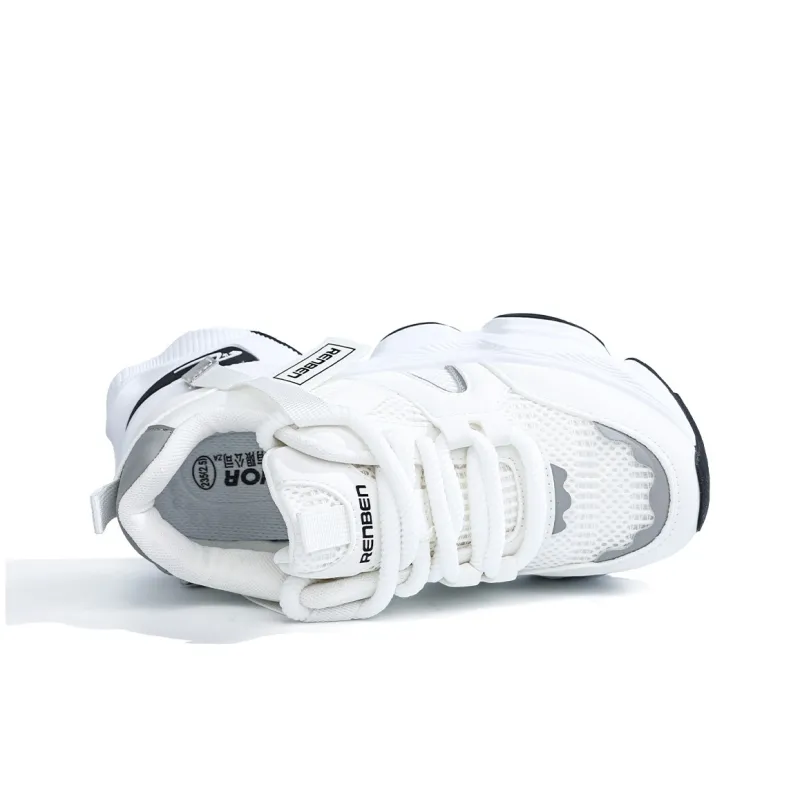 RENBEN Abrasion Resistant, Breathable, Lightweight Low Top Chunky Sneakers Women's-3