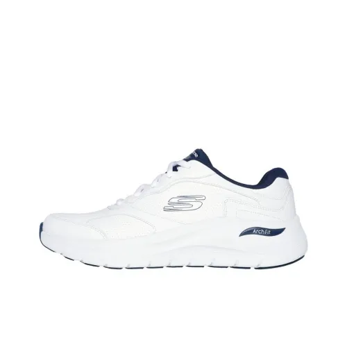 Skechers ARCH FIT 2.0 Slip Resistant And Abrasion Resistant Support Low Top Casual Shoes Men's White