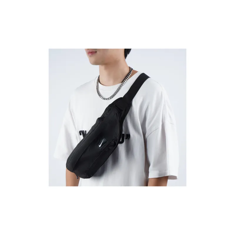 Nike Polyester One Shoulder Crossbody Bag, Sling Bag, Fanny Pack Regular Unisex Pure Black-4