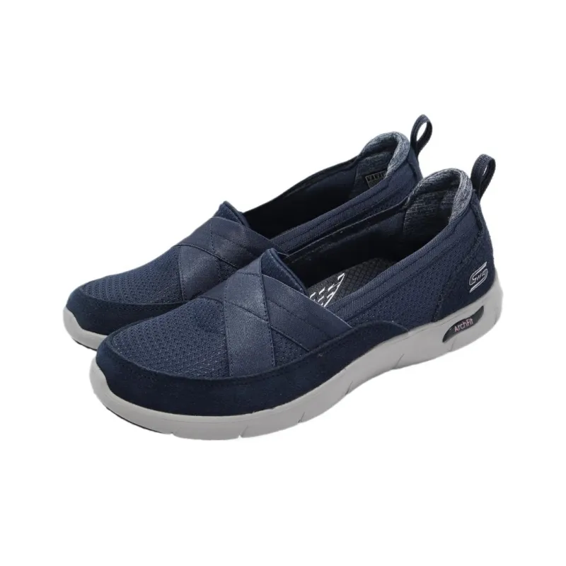 Skechers ARCH FIT REFINE Women's Casual Shoes Low Heel < 3cm Women's Blue-2
