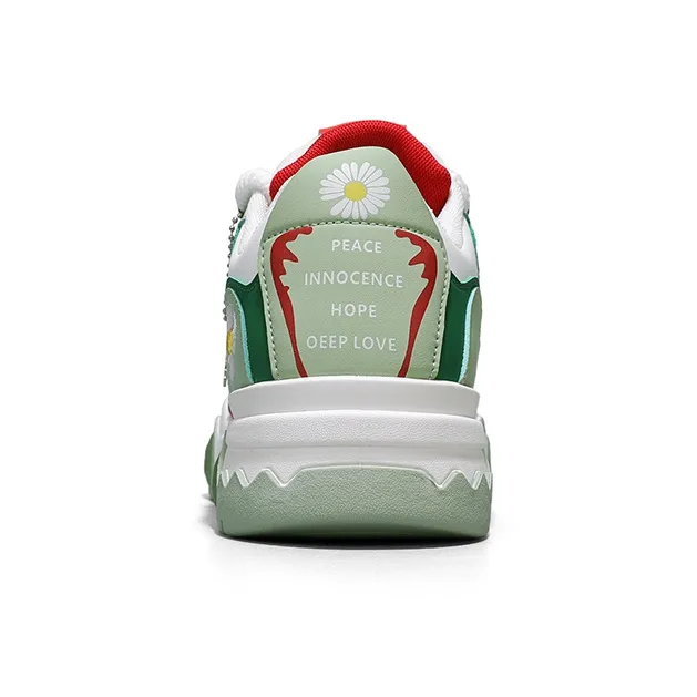 Little Daisy Small Daisy Height Increasing Wear-Resistant Breathable Slip-Resistant Low-Top Skateboard Shoes Men's-5
