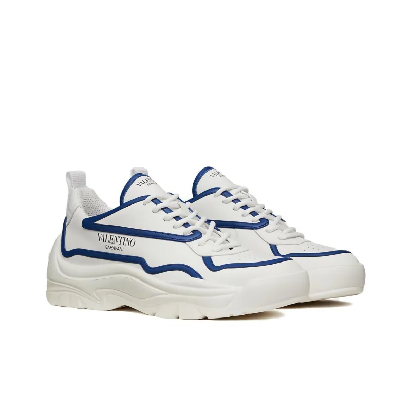 Valentino Gumboy Cushioning Anti-Slip And Wear-Resistant Low-Top Casual Shoes Men's White Blue-2