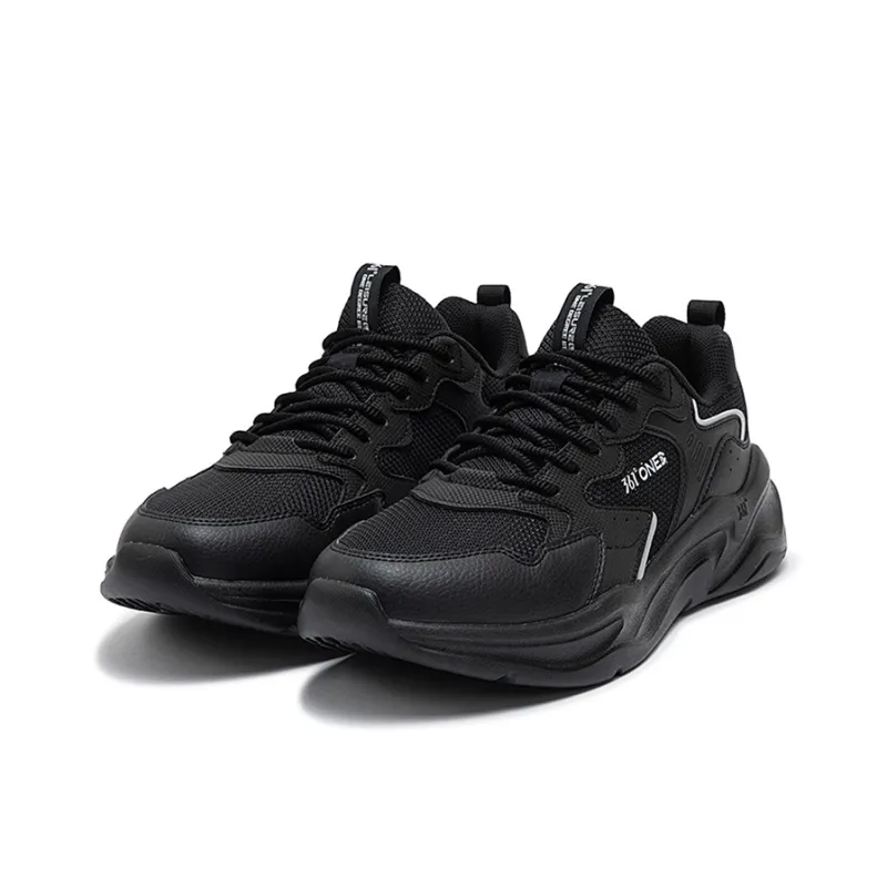 361° Ke Song 2 Anti Slip Wear Resistant Low Top Casual Shoes Men's Black Gray-2