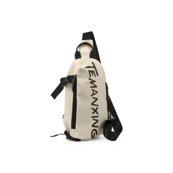 GOX Oxford Crossbody Bag, Fanny Pack, Sling Bag Regular Unisex White, Black