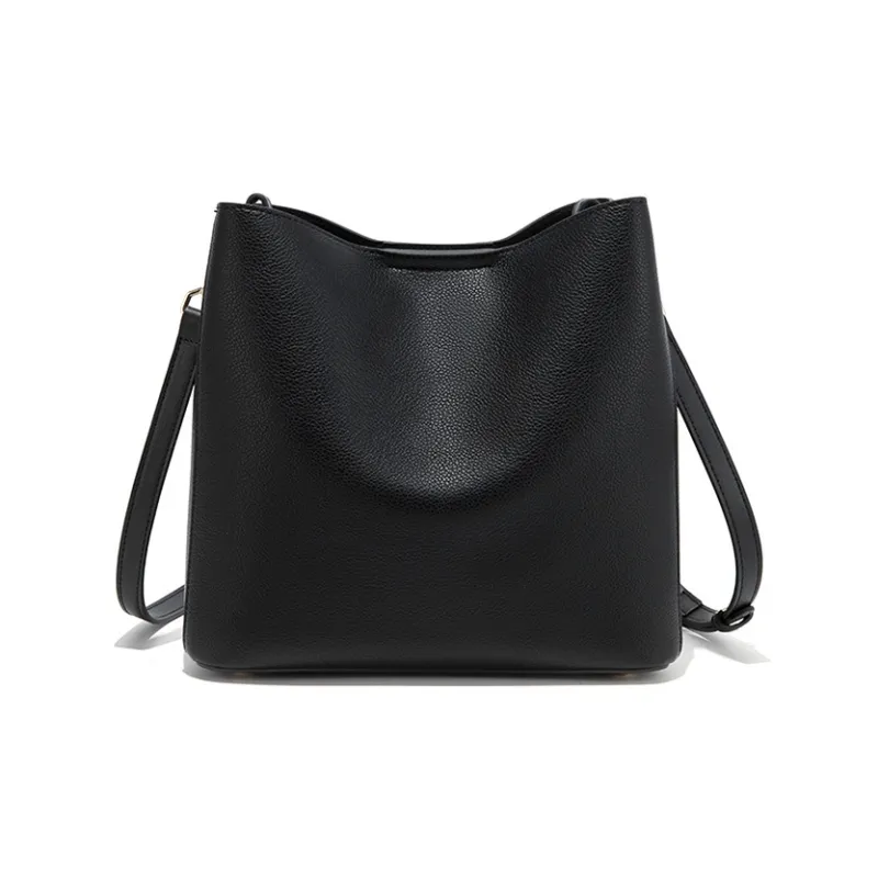 CLEVER& KETCH PU Bucket Bag, Handbag, Shoulder Bag Regular Women's Ecru/Black-7