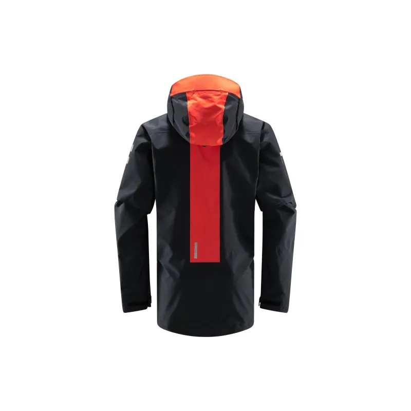HAGLÖFS LIM ZT Trek GTX PRO Jackets & Coats Men's Pure Black/Genuine Red-1