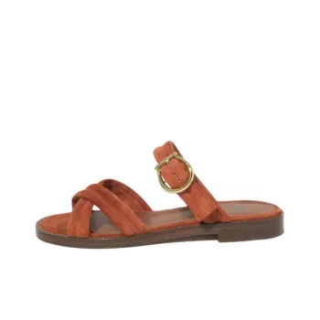MICHEL VIVIEN Slide Slippers Women's Brown