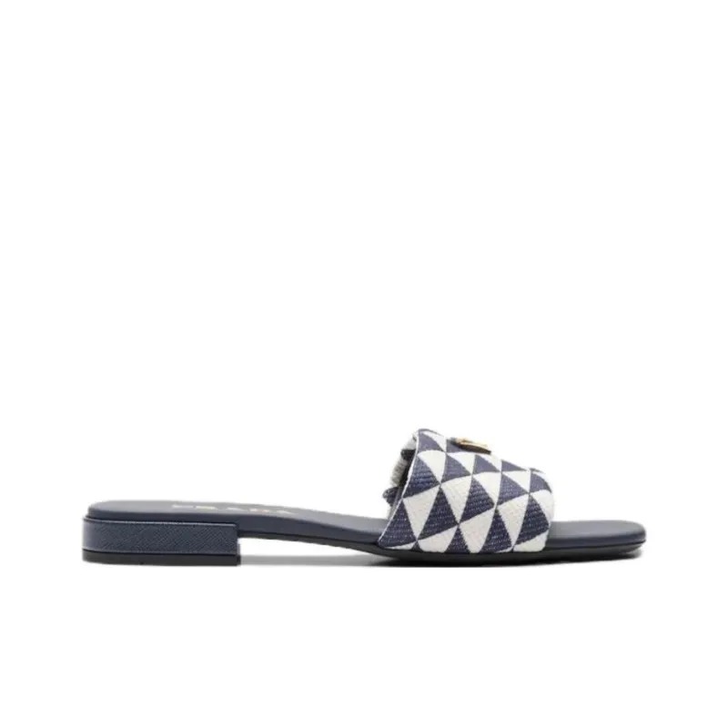 PRADA Geometric Logo-plaque Slides-1