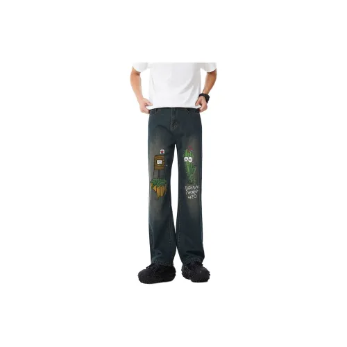 AFTER SCHOOL SPECIAL Jeans Unisex Vintage Blue