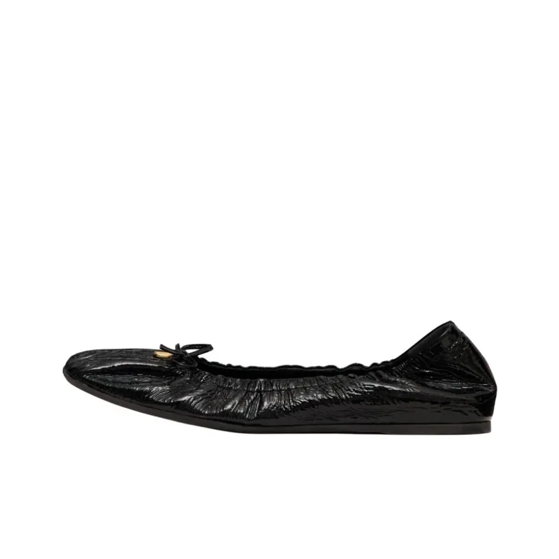 Valentino VLogo Signature Ruched Slip On Ballerina Shoes Women's-0