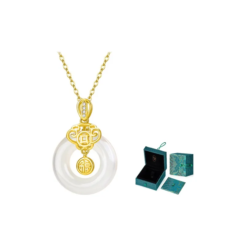 MAMADESHOUHU Chalcedony Jade Necklaces Women's-2