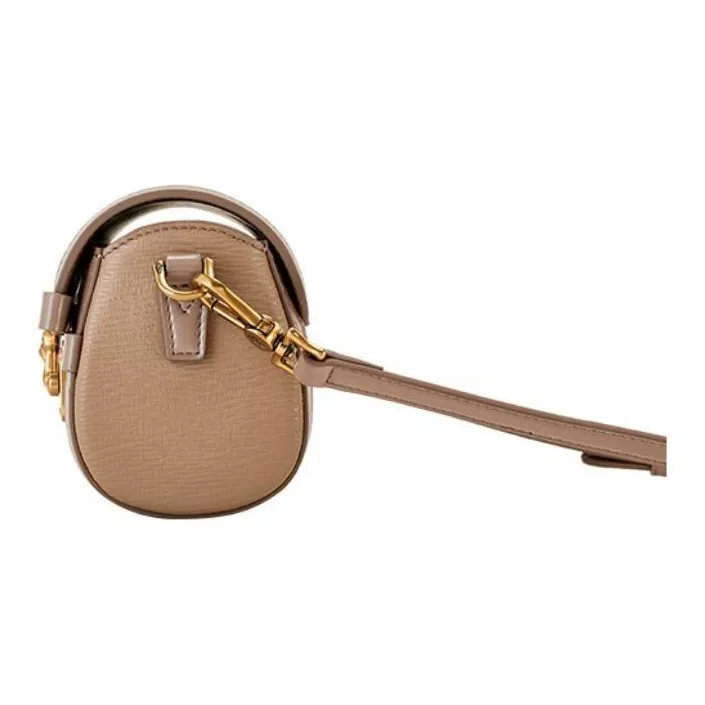 Hush Puppies Cow Leather Shoulder Bag Crossbody Bag Small Square Bag Women's Black/Green/Apricot-12