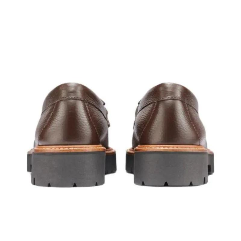G.H. Bass & Co. Esther Kiltie Super Lug Loafers 3.5cm Women's Brown-4