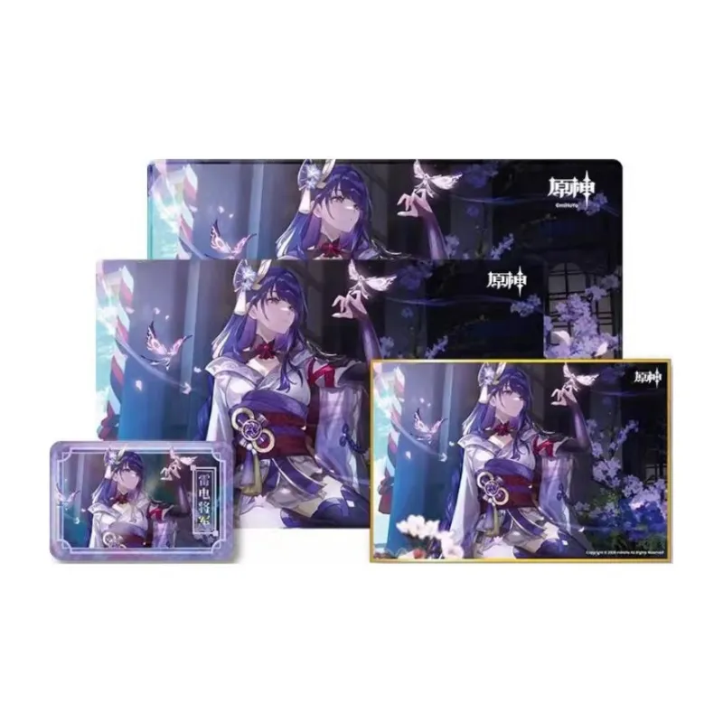 GenShin 2022 Firefly Offline Exhibition Collection Merch, Raiden Shogun Genshin Badges-3