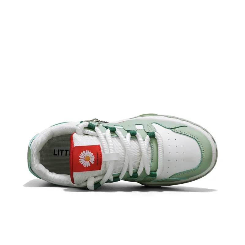 Little Daisy Small Daisy Height Increasing Wear-Resistant Breathable Slip-Resistant Low-Top Skateboard Shoes Men's-4