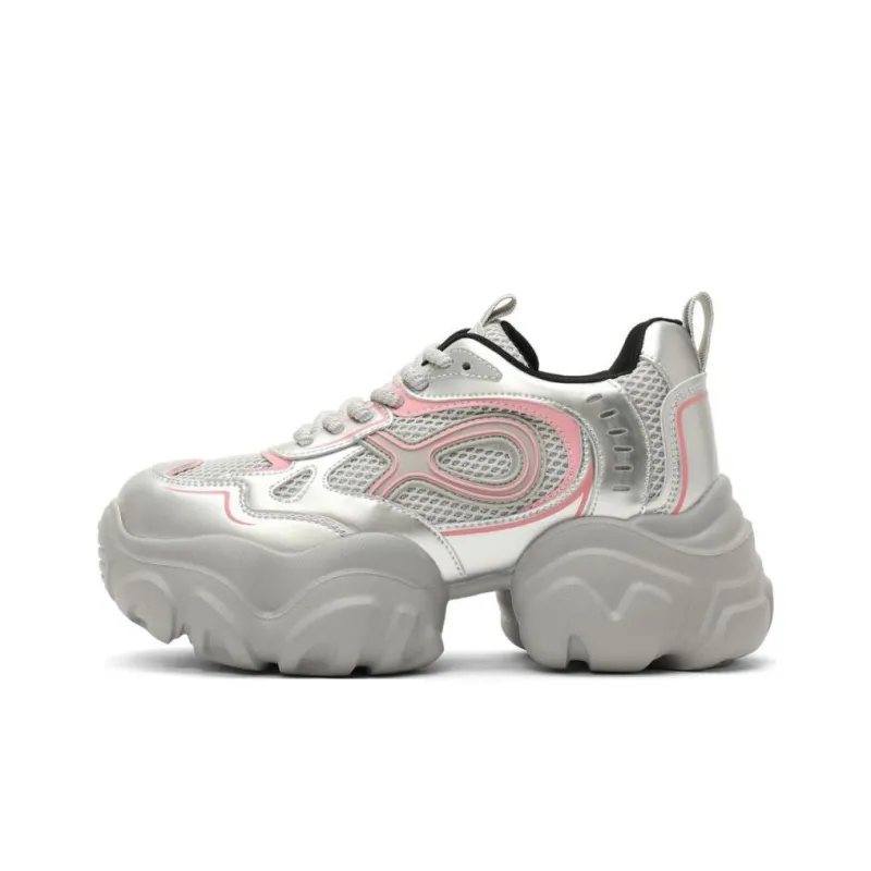 DAPHNE Cushioning, Slip Resistant, And Abrasion Resistant Low Top Chunky Sneakers Women's-16