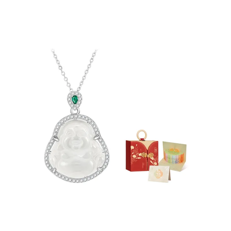 MAMADESHOUHU Chalcedony Jade Necklaces Women's-4