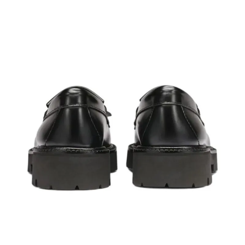 G.H. Bass & Co. Esther Kiltie Super Lug Loafers 3.5cm Women's Black-4
