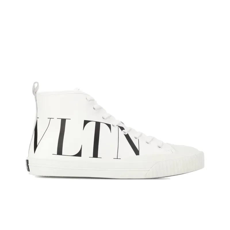 Valentino Open Sneaker High 'Logo Print - White'-1