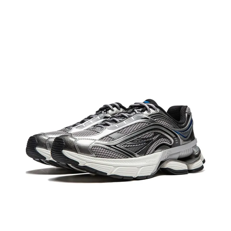 LiNing Aurora RENEW Anti Slip And Wear Resistant Support Height Increasing Low Top Casual Shoes Men's Gray-2