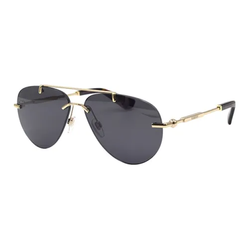 Burberry Metallic Aviator-frame Sunglasses