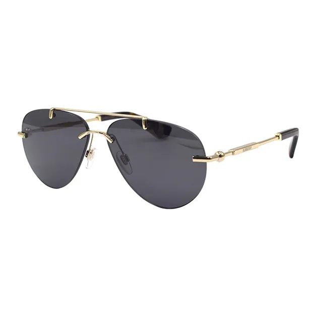 Burberry Metallic Aviator frame Sunglasses-0
