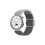 Multicolor Style[Upgraded Magnetic | Woven Slide Buckle]Light Gray & Space Gray-Silver-Tone Buckle