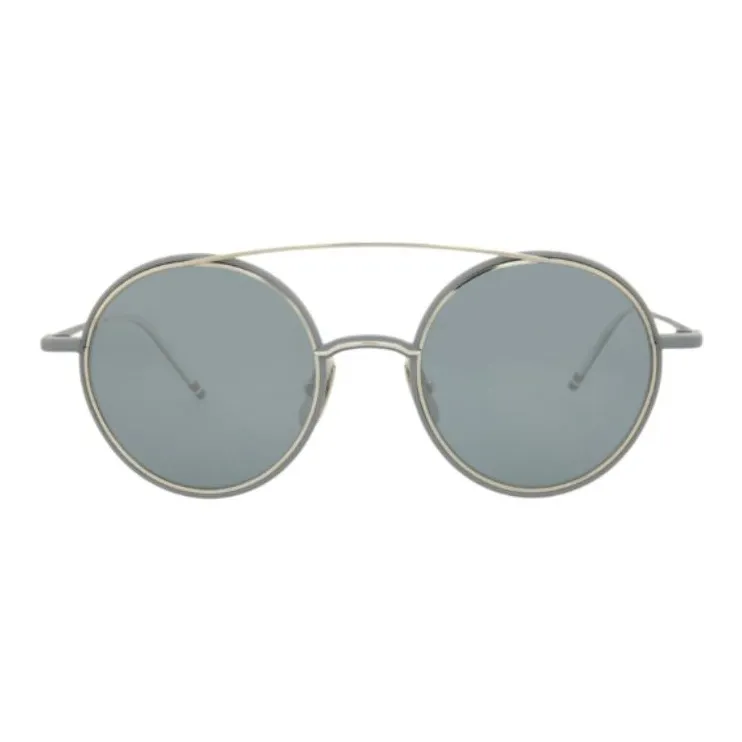 THOM BROWNE· Round Sunglasses Men's Gray-1