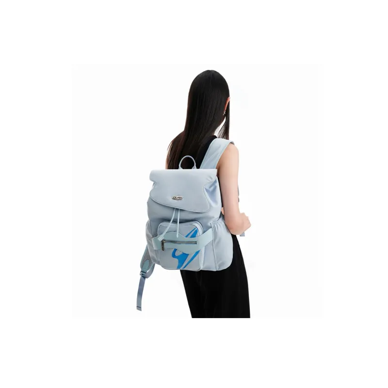 OMTO Fabric Flashback Space Capsule Backpack Medium Size Unisex Sky Calm Blue/Deep Sea Black-4