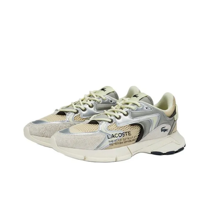 LACOSTE Low Top Casual Shoes Men's Light Yellow-2