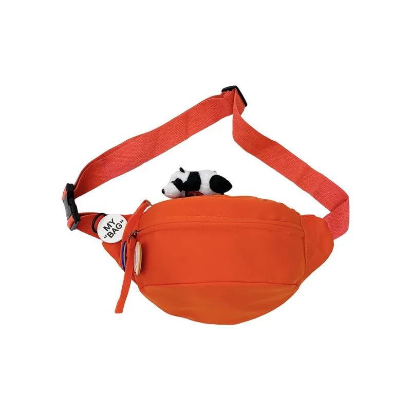 MOK Nylon Crossbody Bag Sling Bag Shoulder Bag Fanny Pack Regular Unisex Khaki/Green/White/Black/Red/Orange-6