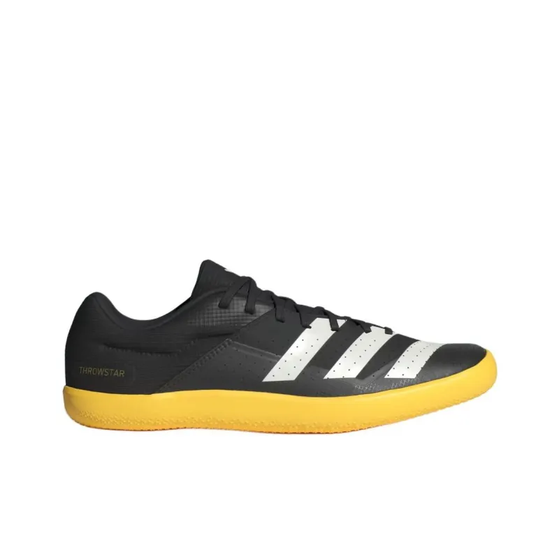 Adidas Wear Resistant Low Top Running Shoes Men's Black Yellow White-1