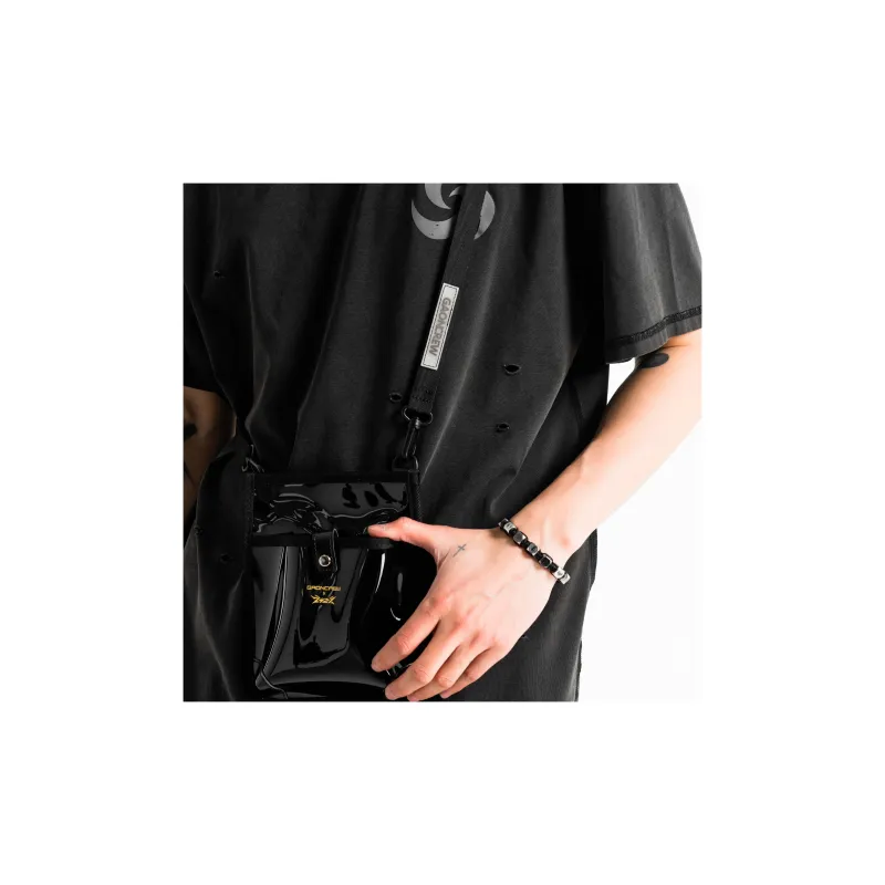 GAONCREW × 2727WORLD Pharaoh Collaboration PVC Crossbody Bag Regular Unisex Transparent/Black-5