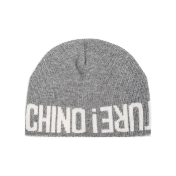 MOSCHINO Logo Intarsia Knit Beanie