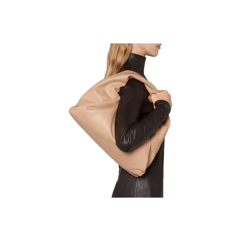 Bottega Veneta Calfskin Handbag Women's Beige-2
