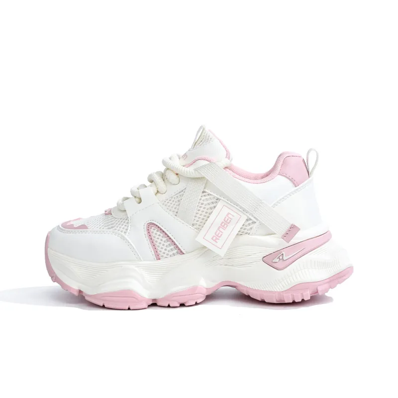 RENBEN Abrasion Resistant, Breathable, Lightweight Low Top Chunky Sneakers Women's-10