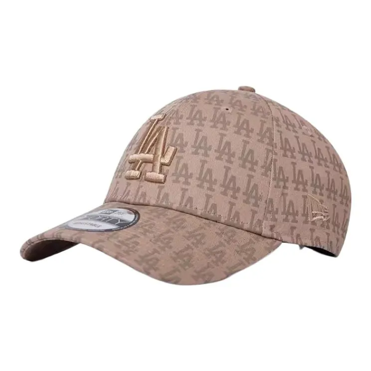 New Era Cotton Baseball Caps Unisex Taupe-0