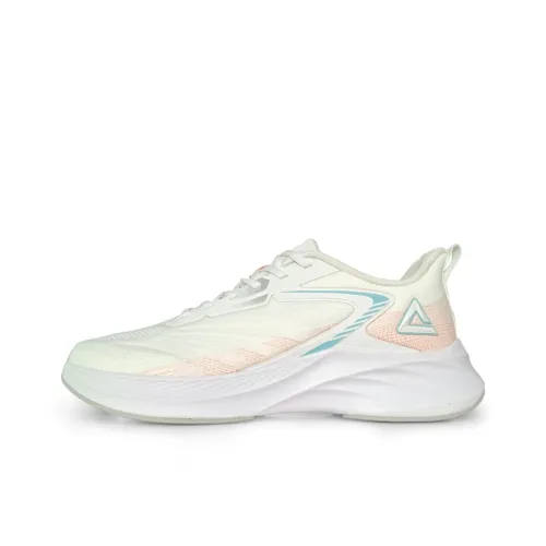 PEAK Running Shoes Men Low-Top Large White/Ice Flower Orange