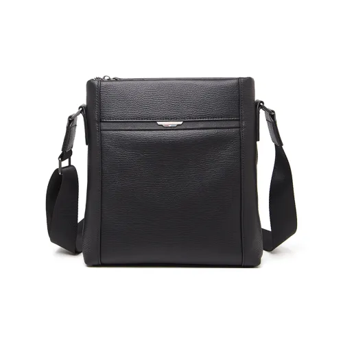 Old man's head Shoulder Bags Black